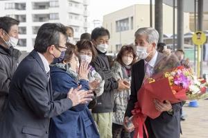 初登庁の様子