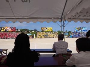 武蔵台高等学校の体育祭の様子