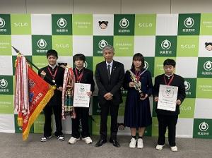 山口剣友会から福岡県スポーツ少年団剣道大会優勝1