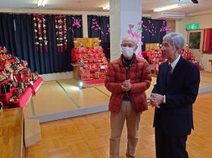 永岡公民館の雛まつりの様子