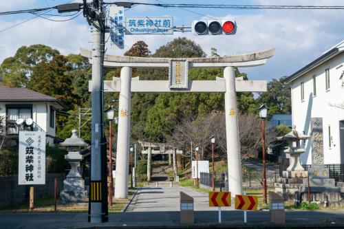 筑紫神社前交差点の写真