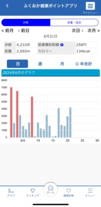 グラフ画面