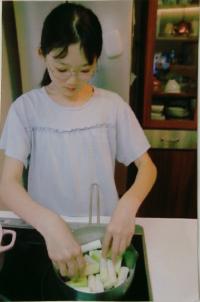 料理をしている写真
