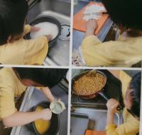料理をしている写真