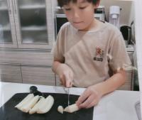 料理をしている写真