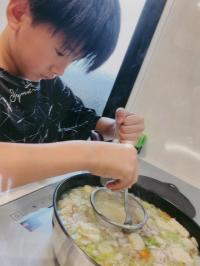 料理をしている写真