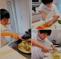 料理をしている写真