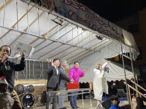 二日市イルミネーションパープルナイト2024点灯式2