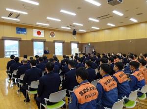 筑紫野太宰府消防組合の仕事納め式1