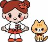 つくしちゃんとむさしの画像です