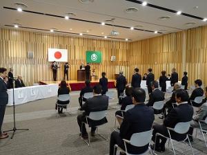 永年勤続表彰・退職辞令交付式1