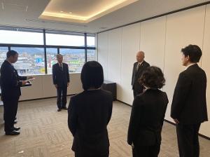 一部事務組合の職員に辞令を交付