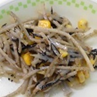 学校給食レシピしそひじきのごまだれ和えの画像です