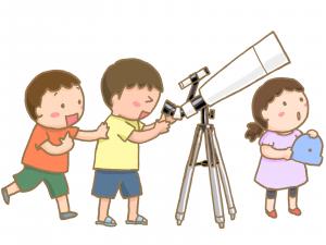 天体観測のイメージイラスト