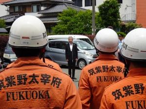 福岡県消防救助技術指導会に伴う展示訓練1