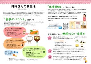 妊婦さんの食生活1ページ