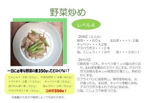 レベル4野菜炒め