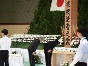福岡県戦没者追悼式2