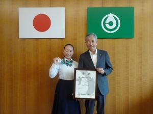 崎山夏葵様表敬訪問