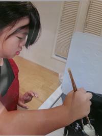 料理をしている写真