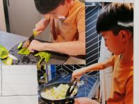 料理をしている写真