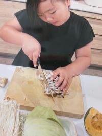 料理をしている写真