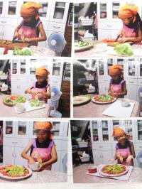 料理をしている写真