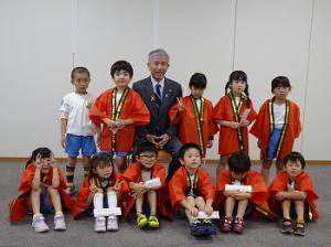 下見保育所の子どもたちが感謝訪問1