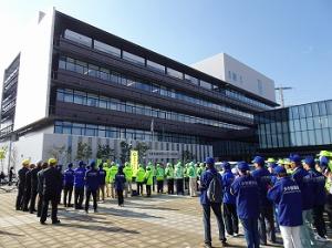 筑紫地区年末年始特別警戒パトロール隊出陣式