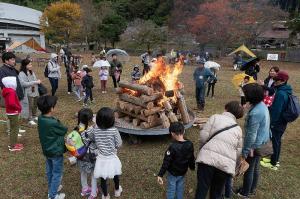 焚き火のようす