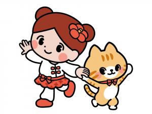 つくしちゃん(決めポーズ)のイラスト