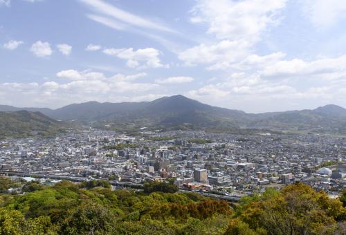 天拝山から一望