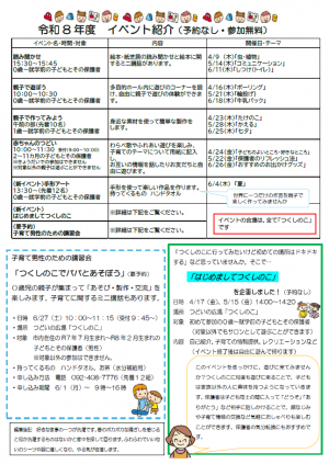 つくしのこだより裏