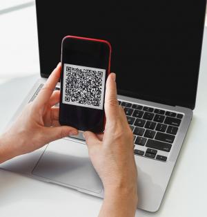 二次元コードを使った申し込みのイメージ