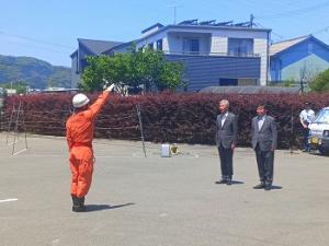 消防救助技術指導会に伴う特命救助展示訓練