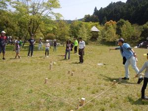 運動広場を利用しているようす