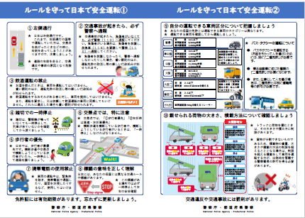 ルールを守って日本で安全運転(1),(2)(日本語版)