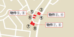 売却物件拡大位置図