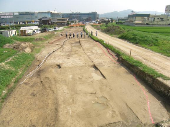 立明寺地区遺跡Ｃ地点の古代道