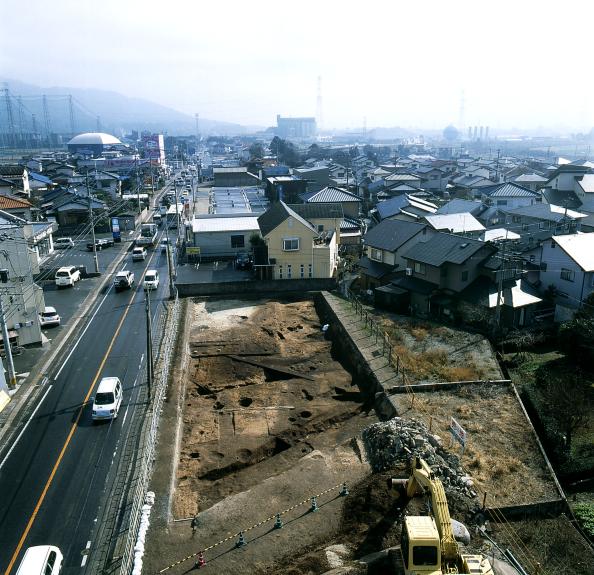 峠山遺跡第3次発掘調査現場