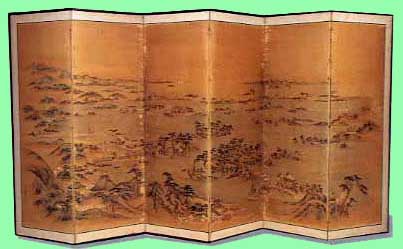 六曲一隻屏風(斉藤秋圃　筆)の画像