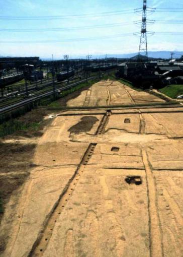若江天神社前遺跡の古道跡の画像