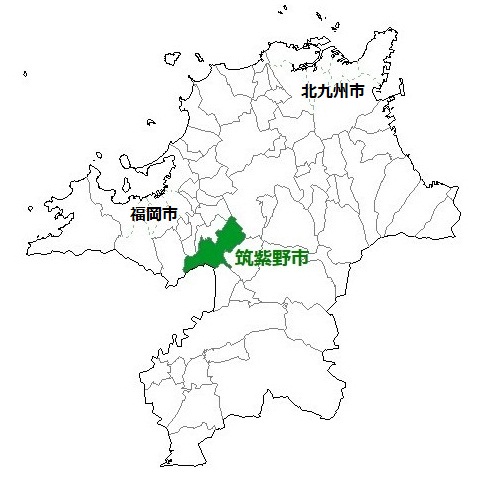 筑紫野市の位置図