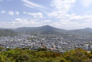 天拝山から一望