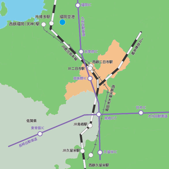 筑紫野市位置図